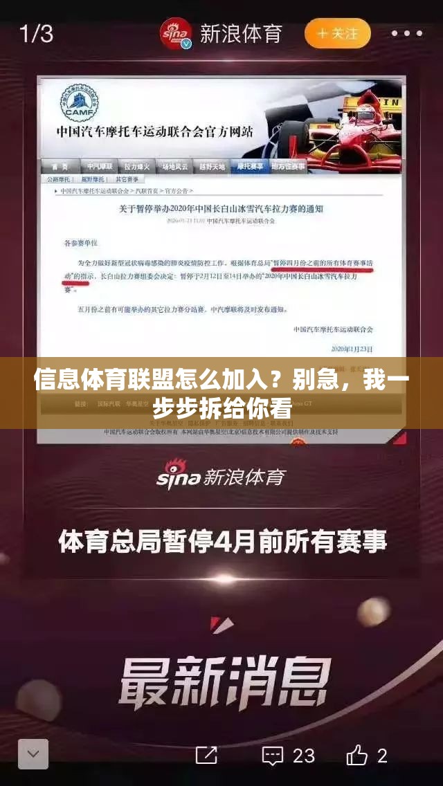 信息体育联盟怎么加入？别急，我一步步拆给你看