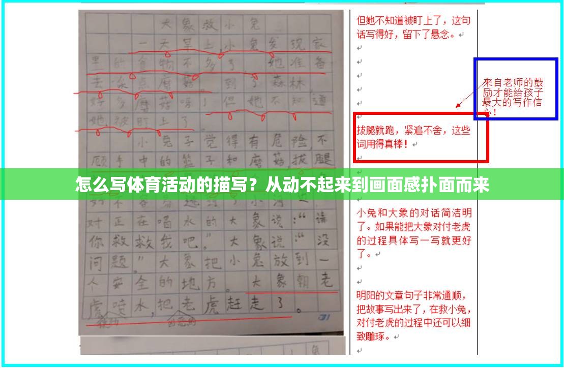 怎么写体育活动的描写？从动不起来到画面感扑面而来