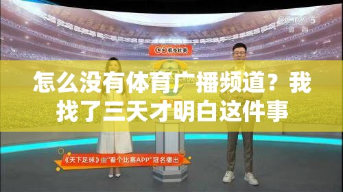 怎么没有体育广播频道？我找了三天才明白这件事