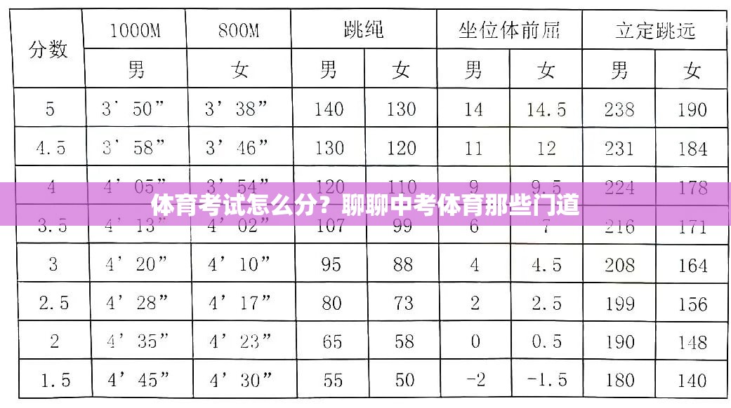 体育考试怎么分？聊聊中考体育那些门道