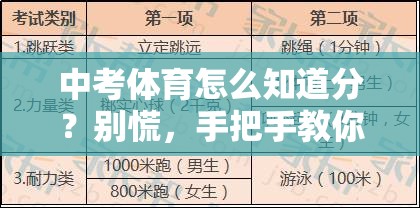 中考体育怎么知道分？别慌，手把手教你查清楚